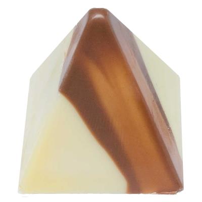 Creme Brule Pyramid in White Chocolate