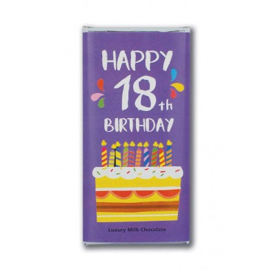 Happy 18th Birthday Chocolate Bar