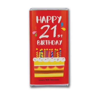 Happy 21st Birthday Chocolate Bar