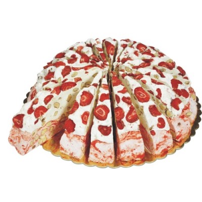 Quaranta Strawberry Soft Italian Nougat Cake 